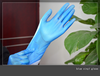 Одноразовые синие виниловые перчатки для осмотра